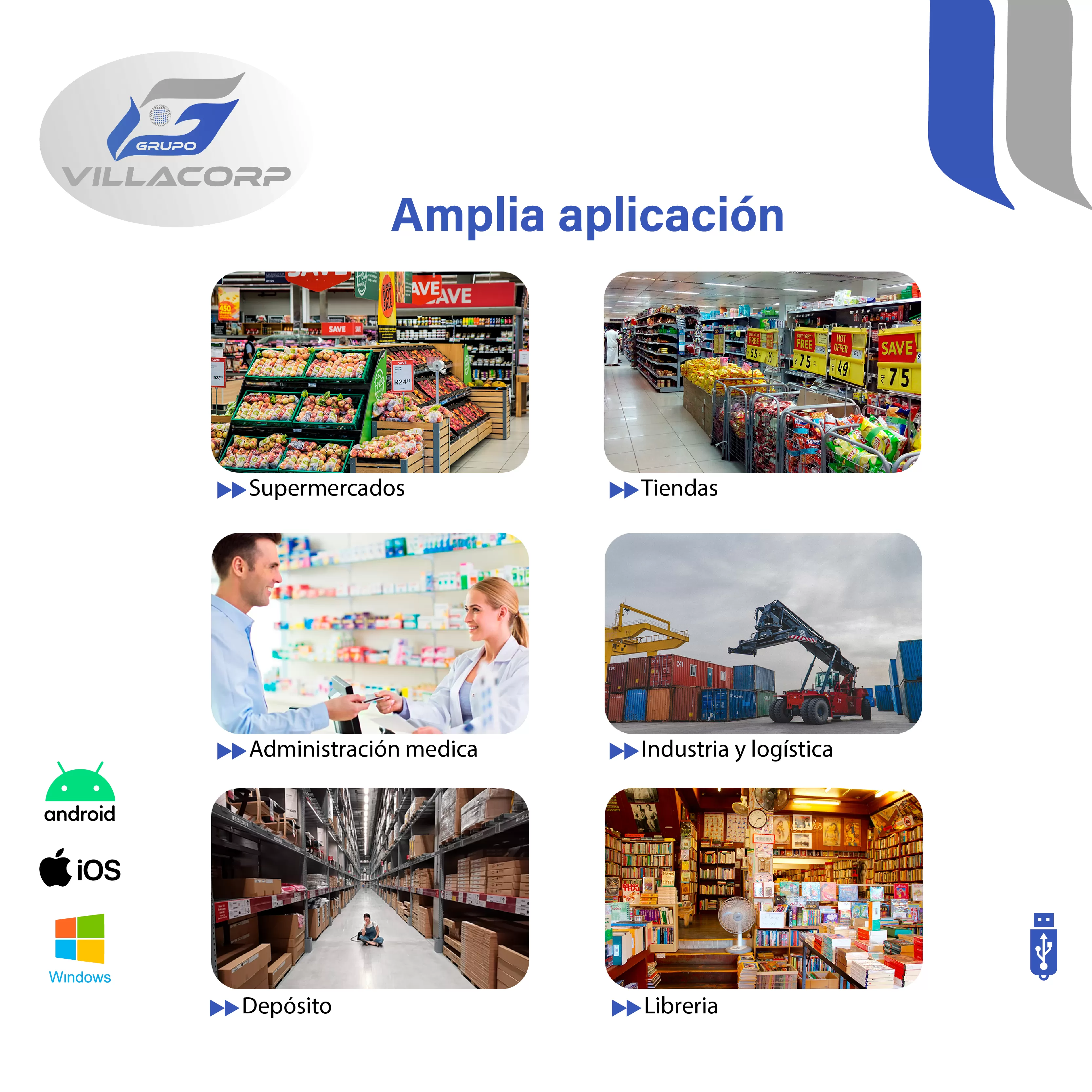 Lector Omnidireccional de Códigos de Barras 1D y QR 2D de Escritorio